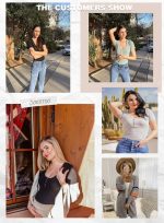 Dokotoo Womens Basic Ribbed Low Cut Button Down Tight Slim Fitted Tee Tops T Shirts - Image 3